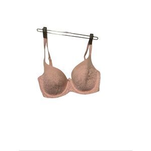 Victoria's Secret Womens pink  Lace Underwire Lined Demi Bra Size 34DDD